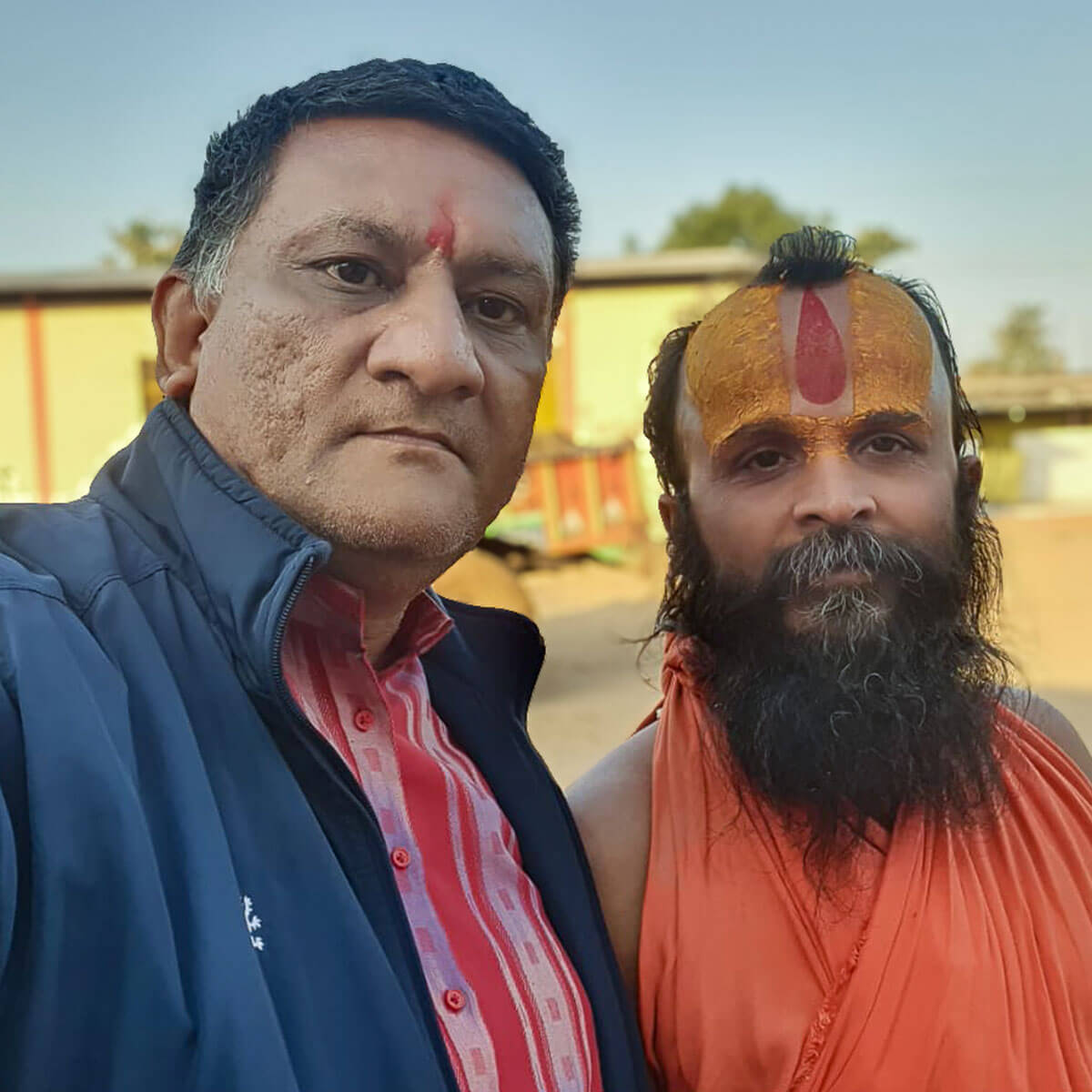 Ritesh after discussion on Indian knowledge systems