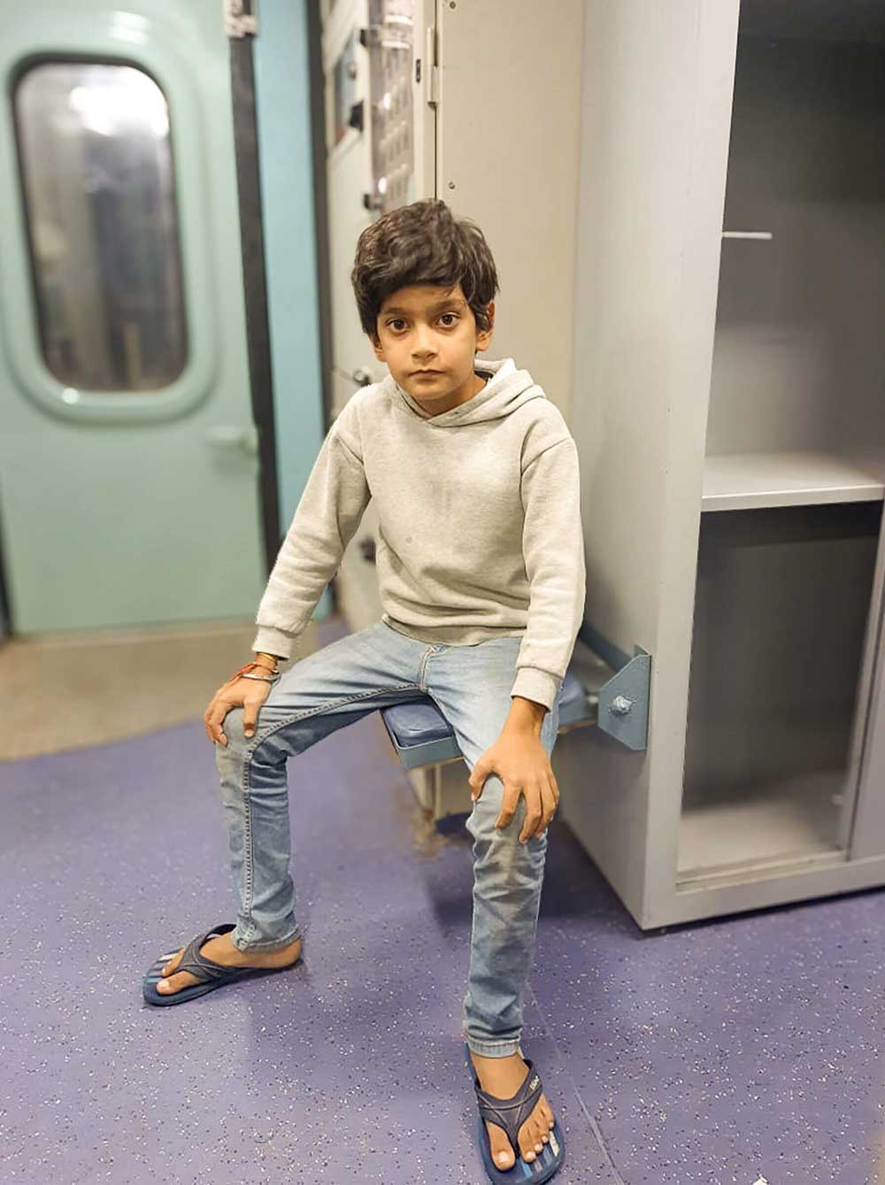 Ritesh with his son